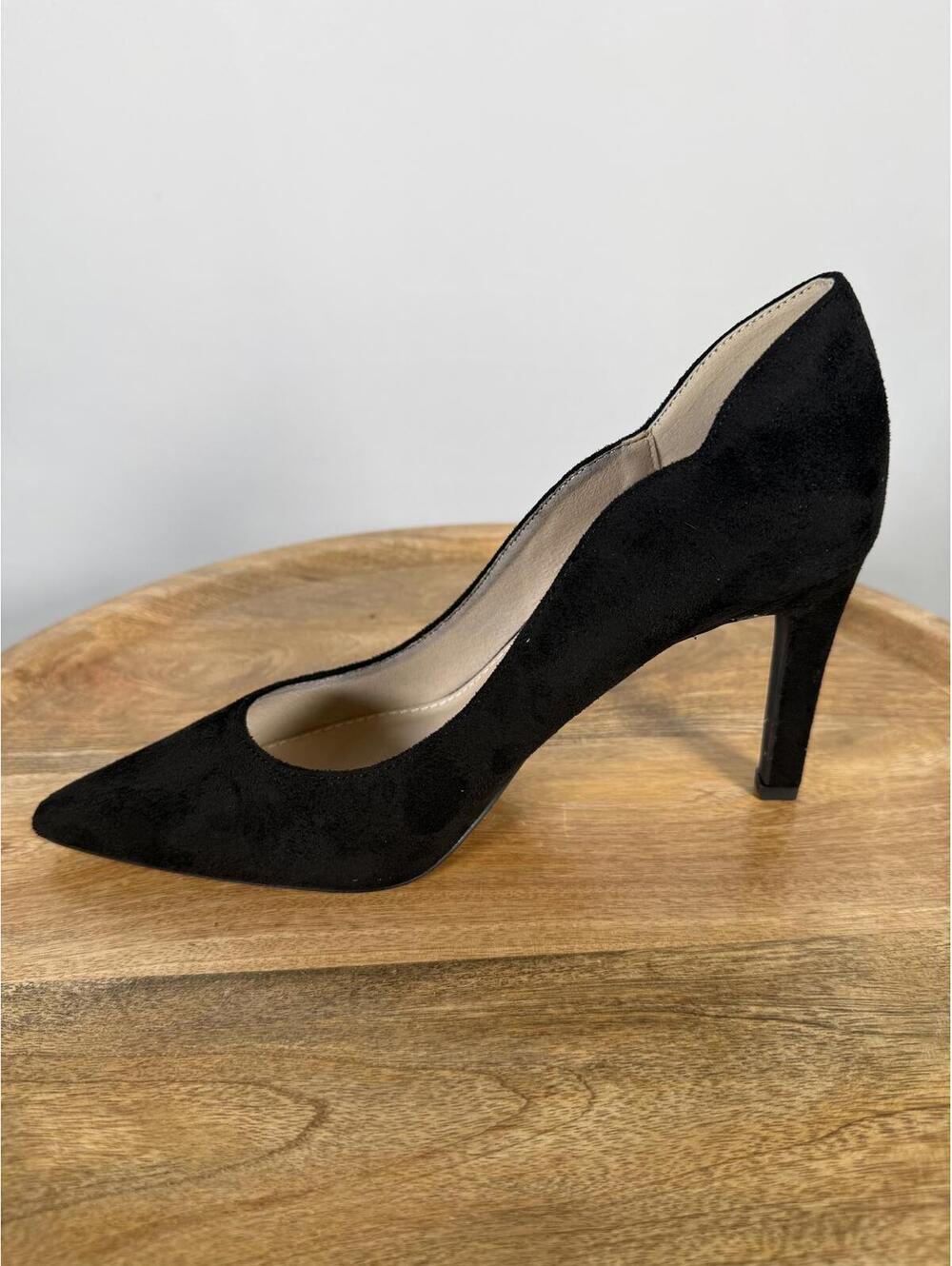 French Connection Black Suede Pointed Toe Pumps Heels Women's US Size 8.5 NWB - Picture 10 of 12
